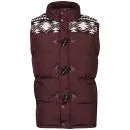 Brave Soul Burnley Bodywarmer voor Heren - Bordeauxrood - S - Burgundy Afbeelding 1