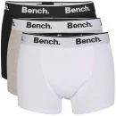 Bench Men's 3-Pack Keddie Boxers 3 Colour Pack - Black/White/Grey - S - Black/White/Grey Afbeelding 1