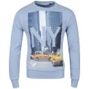 Conspiracy Men's Taxi Plan Crew Neck Sweatshirt - Navy - S Afbeelding 1
