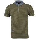 Boxfresh Men's Kaori Polo Shirt - Forest Green - S - Forest Green Afbeelding 1