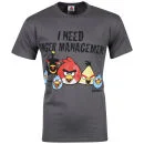 Angry Birds Men's Anger Management T-Shirt - Charcoal - S - Charcoal Afbeelding 1