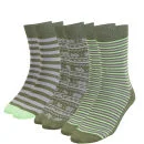 Green Treat Men's 3 Pack Sock Gift Set - Green - One size - Groen Afbeelding 1