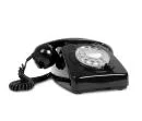 Retro Telephones - Black Phone Afbeelding 1
