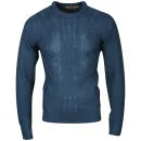 Tokyo Laundry Men's Optimist Jumper - Petrol Blue - S - Petrol Blue Afbeelding 1