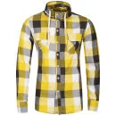 Crosshatch Men's Hubble Shirt - Yellow - S - Geel Afbeelding 1