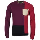 Weekend Offender Men's Leftback Crew Neck Sweatshirt - Merlot - S - Merlot Afbeelding 1