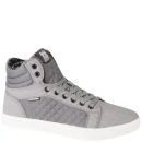 Crosshatch Men's Tolfa Hi-Top Trainers - Dove - 7 - Dove Afbeelding 1