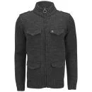 Ringspun Men's Point Reyes Pocket Cardigan - Black Marl - S - Zwart Afbeelding 1