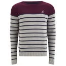 Kangol Men's Guarded Knitted Jumper - Port - S - Rood Afbeelding 1