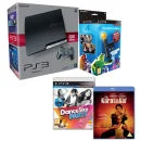 Playstation 3 PS3 Slim 320GB Console: Bundle (Includes Karate Kid 2010 Blu-ray + Move Starter Pack and Dance Star Party) Afbeelding 1