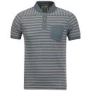 Boxfresh Men's Kacia2 Yarn Dyed Stripe Summer Polo - Griffin - XS - Griffin Afbeelding 1