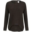 Vero Moda Women's Macro Jumper - Dark Brown - XS - Dark Brown Afbeelding 1