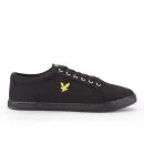 Lyle & Scott Men's Halket Canvas Trainers - Black - 6 - Zwart Afbeelding 1