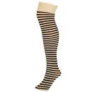 Unisex Carousel Over Knee Socks - White/Black - One size - White/Black Afbeelding 1
