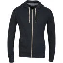 Brave Soul Men's Adriane Hooded Zip Through Sweatshirt - Navy - S - Navy blauw Afbeelding 1
