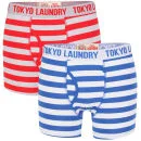 Tokyo Laundry Men's Lzumi 2-Pack Boxers - Red/Blue - S - Red/Blue Afbeelding 1