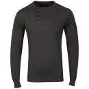 Bench Men's Unreal Crew Neck Knit - Anthracite Dark Grey Marl - S - Anthracite Dark Grey Marl Afbeelding 1