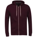 Brave Soul Men's Adriand Hoody - Burgundy - S - Burgundy Afbeelding 1