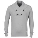 Crosshatch Men's Nareso Jumper - Light Grey Marl - S - Light Grey Marl Afbeelding 1