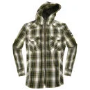 Brave Soul Men's Piaget Hooded Shirt - White - S - Wit Afbeelding 1