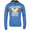 Jack & Jones Men's Mountain Hooded Sweatshirt - Blue - S - Blauw Afbeelding 1