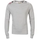 Brave Soul Men's Hector Sweatshirt - Grey Marl - S - Grijs Afbeelding 1