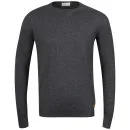 Boxfresh Men's Gafna 14 Gauge Crew Neck Sweater - Charcoal - S - Charcoal Afbeelding 1