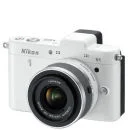 Nikon 1 V1 Compact System Camera with 10-30mm Lens Kit - White (10.1MP) 3 Inch LCD Afbeelding 1