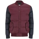 55 Soul Men's Washington Jacket - Burgundy/Navy - S - Burgundy/Navy Afbeelding 1