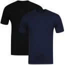 Nike Men's Short Sleeved T-Shirt Navy/Black 2-Pack - S - Navy/Black Afbeelding 1