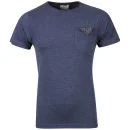 Boxfresh Men's Lazarro T-Shirt - Navy Marl - S - Navy Marl Afbeelding 1