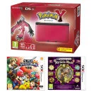 Nintendo 3DS XL Red and Black Console - Includes Pokémon Y, Super Smash Bros. & Professor Layton: and The Miracle Mask Afbeelding 1