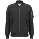 Brave Soul Men's Flyer Bomber Jacket - Black - S - Zwart Afbeelding 1