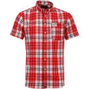 Boxfresh Men's Capito Shirt - Large Red Check - S - Large Red Check Afbeelding 1
