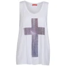 Influence Women's Plain Galaxy Cross Vest - white - S-M - Wit Afbeelding 1