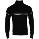 Cutting Edge Men's Wiltshire Half Zip Neck Knit - Black - S - Zwart Afbeelding 1