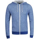 Brave Soul Men's Isaac Zip Through Hoody - Blue - S - Blauw Afbeelding 1