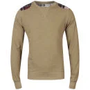 Brave Soul Men's Hector Sweatshirt - Light Brown - S - Light Brown Afbeelding 1