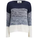 Vero Moda Women's Fulki Contrast Jumper - Black Iris - XS/UK 8 - Navy blauw Afbeelding 1