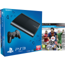 PS3: New Sony PlayStation 3 Slim Console (500 GB) - Black - Includes FIFA 13 Afbeelding 1