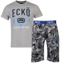 Ecko Heren Nachtkleding Set - Camouflage - S - Grey/Camo Afbeelding 1