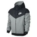 Nike Men's Windrunner Fleece Mix Jacket - Dark Grey Heather - S - Grijs Afbeelding 1