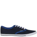 Ringspun Men's Plimsolls - Navy - 7 - Navy blauw Afbeelding 1