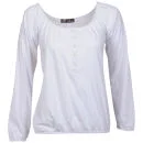 Brave Soul Women's Marcia Top - White - S - Light Taupe Afbeelding 1