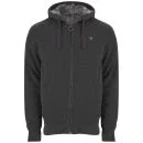 Ringspun Men's Greylock Zip Through Hoody - Charcoal Marl - S - Charcoal Marl Afbeelding 1