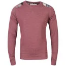 Brave Soul Men's Hector Sweatshirt - Red Marl - S - Red Marl Afbeelding 1