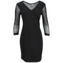 Vero Moda Women's Elif Sheer Sleeve Dress - Black - XS/UK 6 - Zwart Afbeelding 1