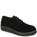 Odeon Women's Lace Up Creepers - Black - 3 - Zwart Afbeelding 1