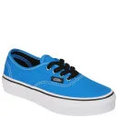 Vans Kids' Authentic Canvas Trainers - Brilliant Blue/True White - 3 - Brilliant Blue/True White Afbeelding 1