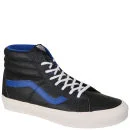 Vans Sk8-Hi Top Leather Trainers - Black / True Blue - 6 - (Leather) black/true blue Afbeelding 1